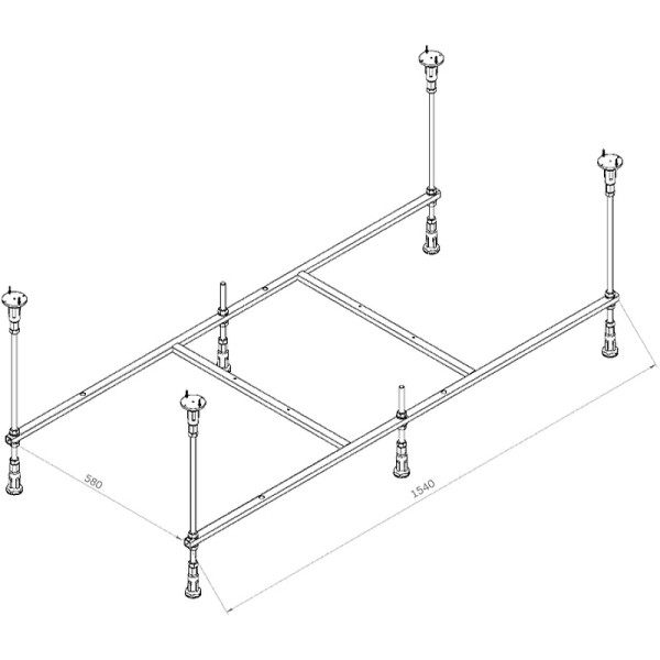 Каркас для ванны AM.PM X-Joy 160х70 (W94A-160-070W-R)