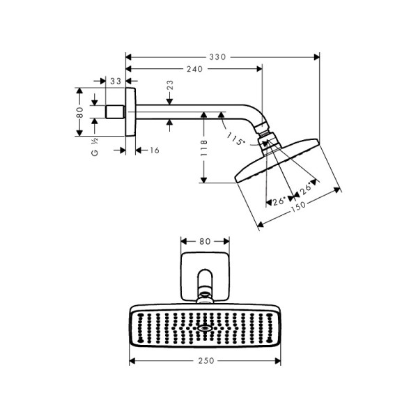 Душ верхний Raindance Е Air (27370000) Душ верхний Raindance Е Air (27370000)