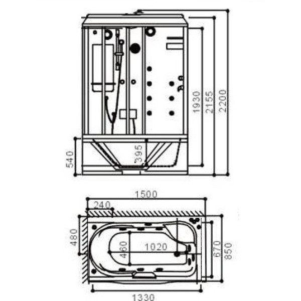 Душевая система Timo Helmi SX-4099/00-16SM скрытого монтажа, хром-белый x30x230 (SX-4099/00-16SM)