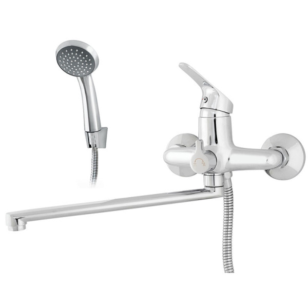 Смеситель для ванны и душа Melodia Jive с душевым гарнитуром, хром (MDV35441) Смеситель для ванны и душа Melodia Jive с душевым гарнитуром, хром (MDV35441)