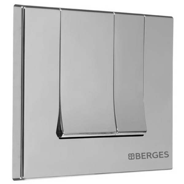 Клавиша смыва Berges Novum S2 матовая хром (40042)