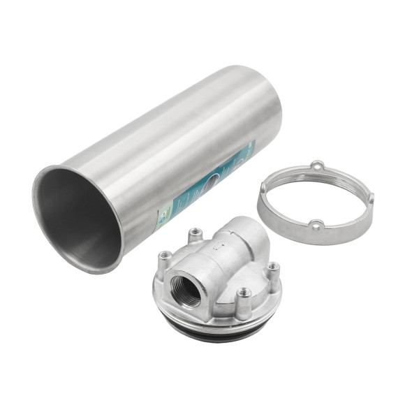 Фильтр колбовый Гидротек (HPS-10C-10SL 3/4") 3/4" 10SL со сливом (нержавеющая сталь, для холодной и горячей воды) (7002) Фильтр колбовый Гидротек (HPS-10C-10SL 3/4") 3/4" 10SL со сливом (нержавеющая сталь, для холодной и горячей воды) (7002)