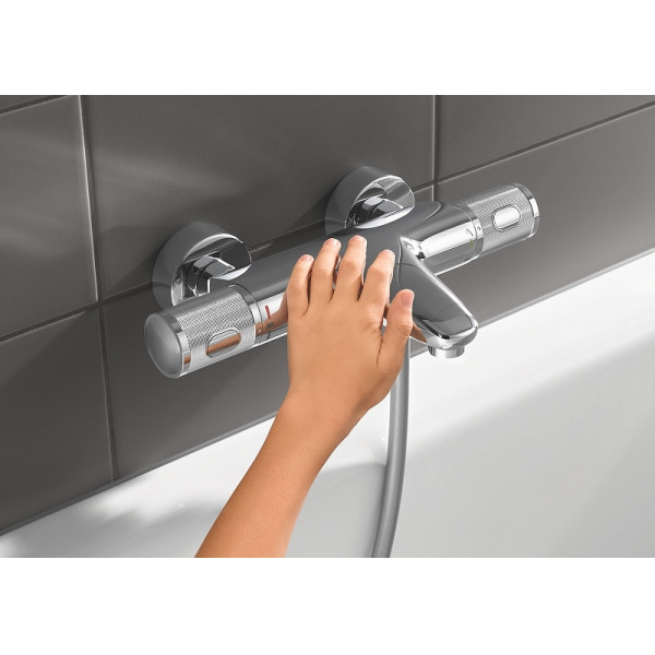Смеситель для ванны и душа Grohe Grohtherm 1000 с термостатом хром (34830000)