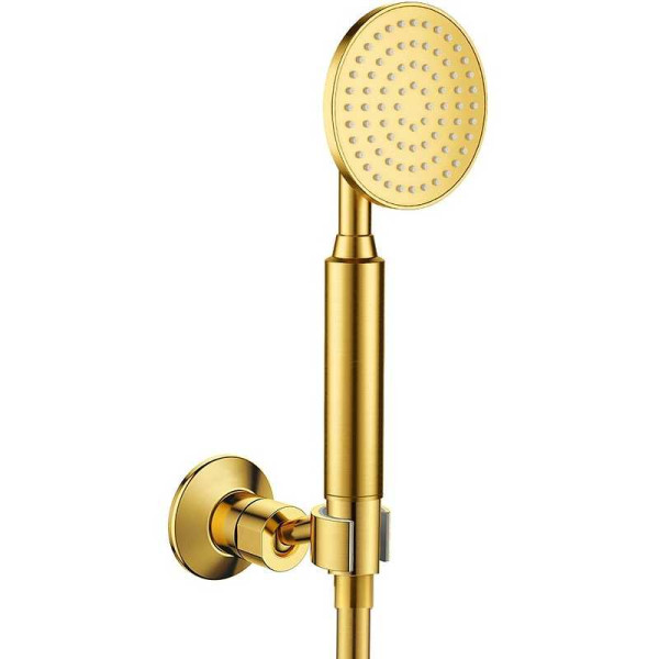 Душевой гарнитур Cezares с шлангом , держателем, брашированное золото (ECO-KD-BORO) Душевой гарнитур Cezares с шлангом , держателем, брашированное золото (ECO-KD-BORO)