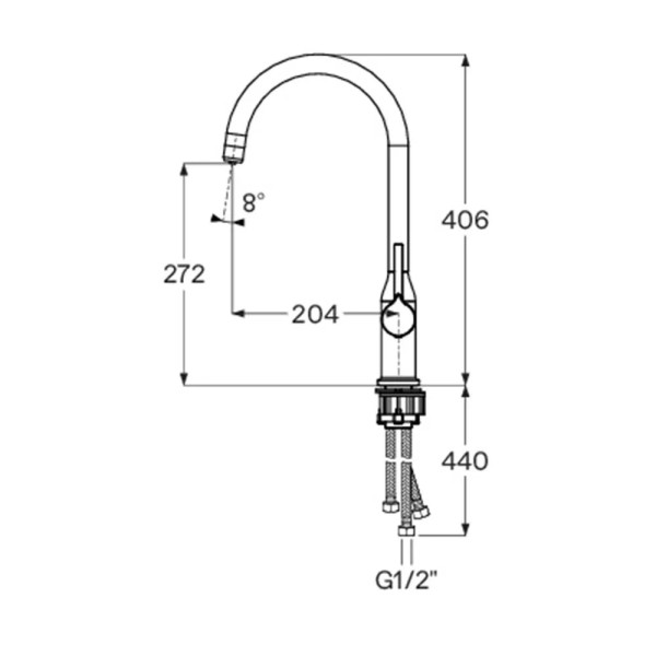 Смеситель для кухни Santek Себа с подключением фильтра хром (WH5A43020C001) Смеситель для кухни Santek Себа с подключением фильтра хром (WH5A43020C001)