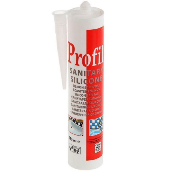 Герметик силиконовый санитарный Profil 280 мл. (белый) (124252)