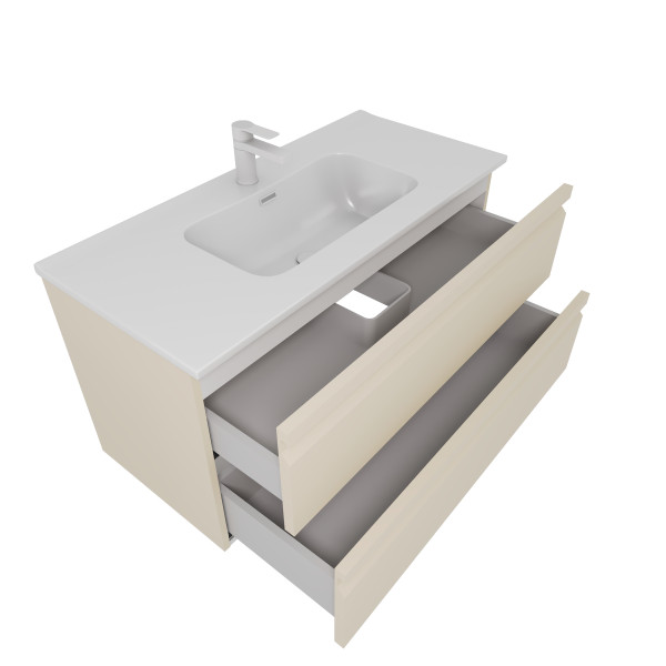 Тумба подвесная Aquatek 1010x460x545 капучино светлый (AQ77100-LC)