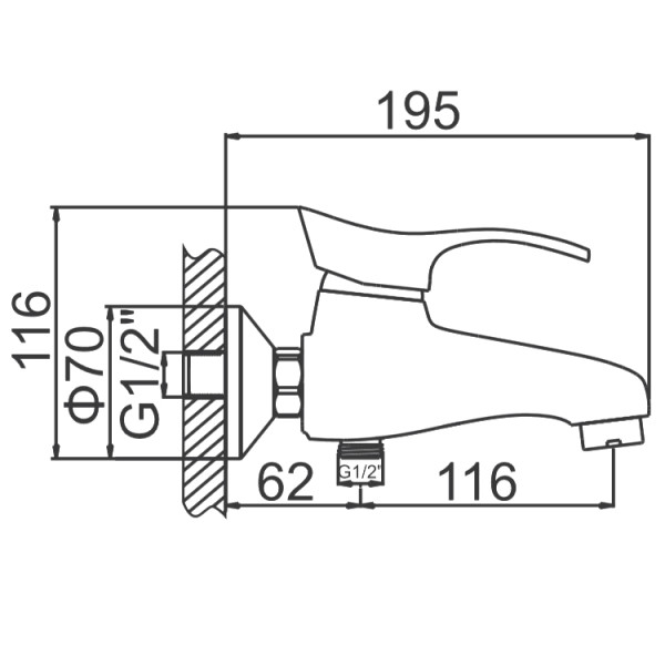 Смеситель для ванны и душа Ledeme с душевым гарнитуром (L3201) Смеситель для ванны и душа Ledeme с душевым гарнитуром (L3201)