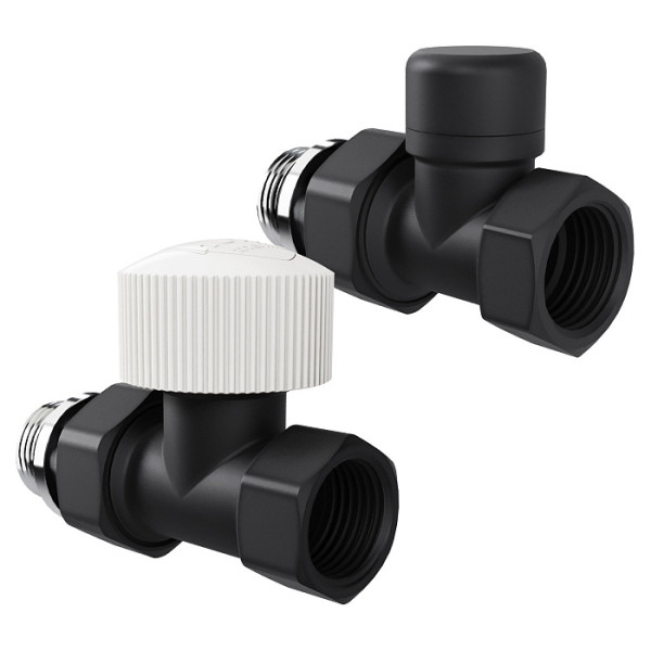 Комплект термостатический прямой 1/2" Royal Thermo Design М30х1,5 (Черный) (RATVDP11212BL) Комплект термостатический прямой 1/2" Royal Thermo Design М30х1,5 (Черный) (RATVDP11212BL)