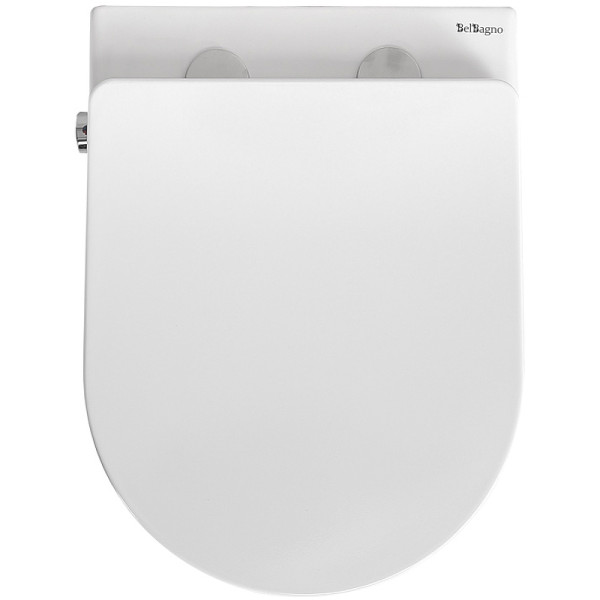 Унитаз подвесной BelBagno Uno безободковый с функцией биде и смесителем (BB3105CHR-BS/SC) Унитаз подвесной BelBagno Uno безободковый с функцией биде и смесителем (BB3105CHR-BS/SC)