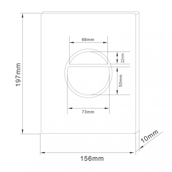 Клавиша смывная Abber золото брашированное (AC0126BG)