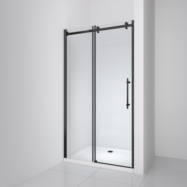 Душевая дверь BelBagno Marino 120x195 стекло прозрачное, профиль черный (MARINO-BF-1-120-C-NERO)