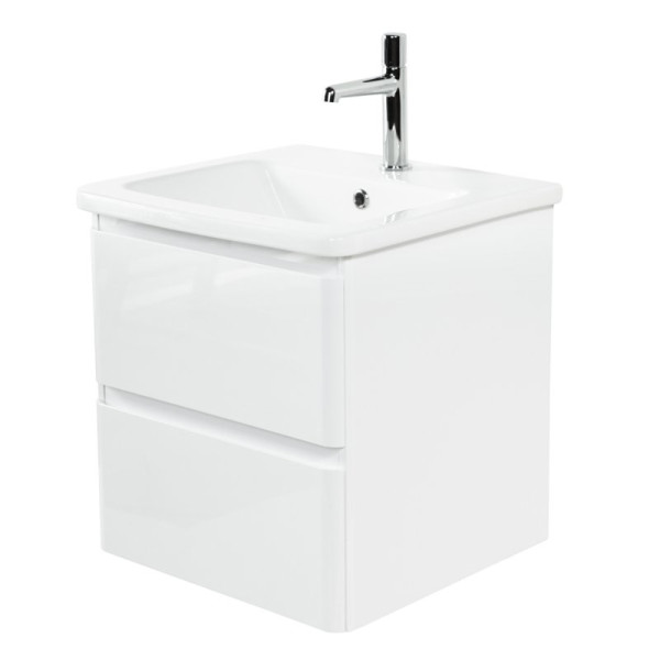 Тумба подвесная BelBagno Albano-CER 50 см Bianco Lucido (Albano-CER-500-2C-SO-BL)