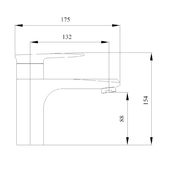 Смеситель для раковины Aquanika Simple хром (AQS1038CR)