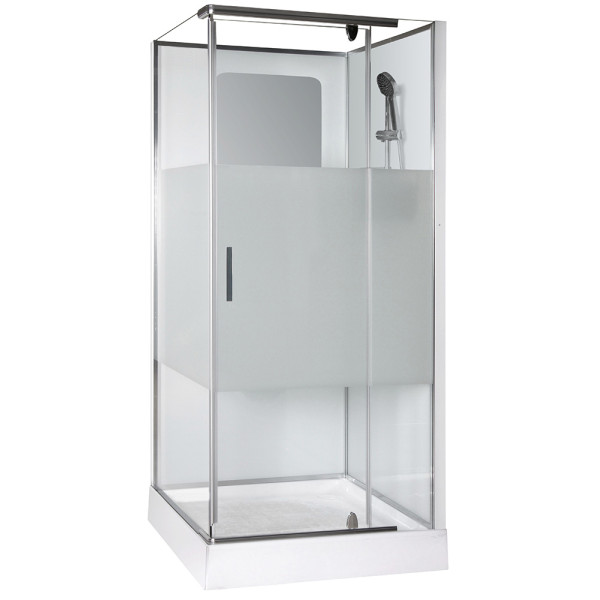 Душевая кабина Grossman 100x100 стекло матовое, профиль хром (GR-170QR) Душевая кабина Grossman 100x100 стекло матовое, профиль хром (GR-170QR)
