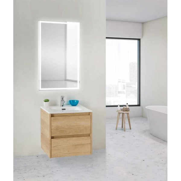 Тумба подвесная BelBagno Kraft 39 60 Rovere Nebrasca Nature (KRAFT 39-600/390-2C-SO-RNN)