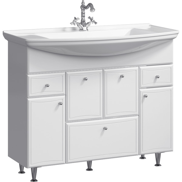 Тумба напольная Aqwella Barcelona 1050x510x880 белый (BA0110K)