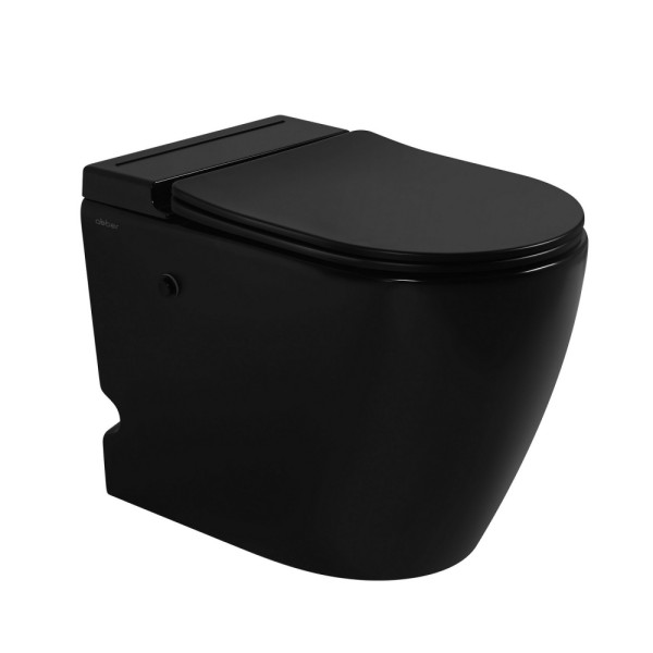 Унитаз напольный Abber Bequem 360x580x455 черный матовый (AC1115PMB)