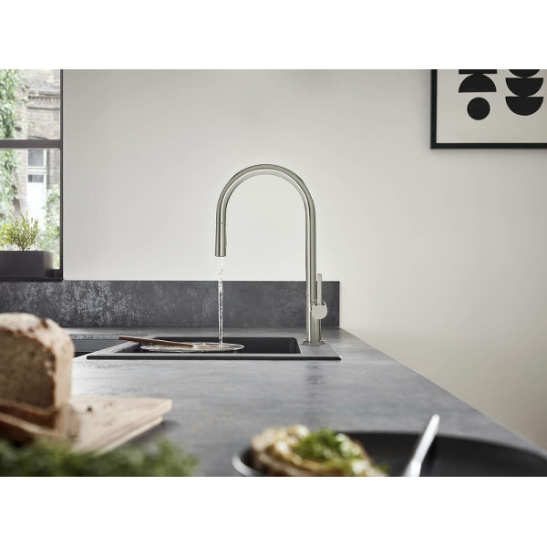 Смеситель для кухни Hansgrohe M54 Talis 210 с выдвижным изливом хром (72801800) Смеситель для кухни Hansgrohe M54 Talis 210 с выдвижным изливом хром (72801800)