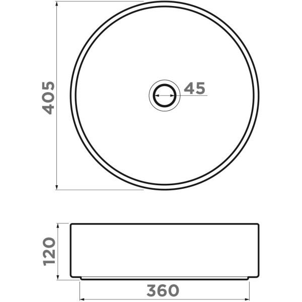 Раковина накладная Omoikiri Mira TA 40,5x40,5x12 серо-коричневый (4972068)