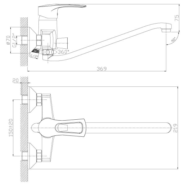 Смеситель для ванны и душа Rossinka T40-34 с душевым комплектом (T40-34) Смеситель для ванны и душа Rossinka T40-34 с душевым комплектом (T40-34)
