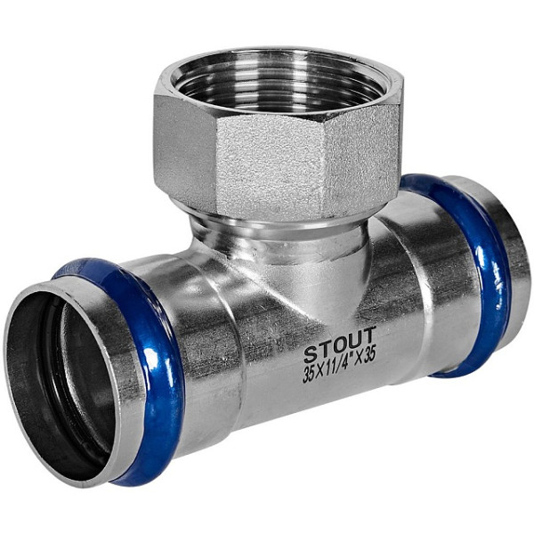 Тройник переходной 35х1 1/4"Вх35 Stout SSS-2015 ВПр-ВР (нерж.ст., пресс) SSS-2015-035114 Тройник переходной 35х1 1/4"Вх35 Stout SSS-2015 ВПр-ВР (нерж.ст., пресс) SSS-2015-035114