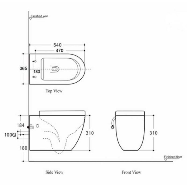 Унитаз подвесной Aquanet Cetus-BW Rimless с сиденьем микролифт (287008)