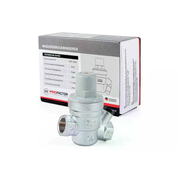 Редуктор давления мембранный 1/2" ВВ Profactor (1-6 бар, с отв. под манометр) (PF PRV 253) Редуктор давления мембранный 1/2" ВВ Profactor (1-6 бар, с отв. под манометр) (PF PRV 253)