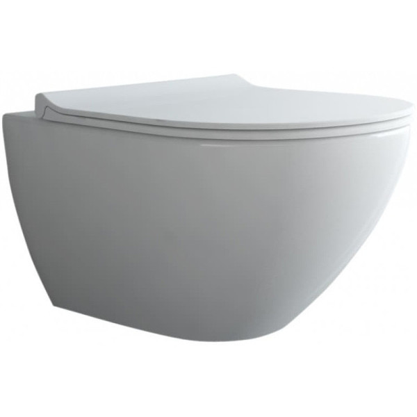 Комплект инсталляция с унитазом Berges Novum c с кнопкой D7 белая/кнопка хром, унитаз PUMA Rimless, сиденье Toma Slim SO (043270)