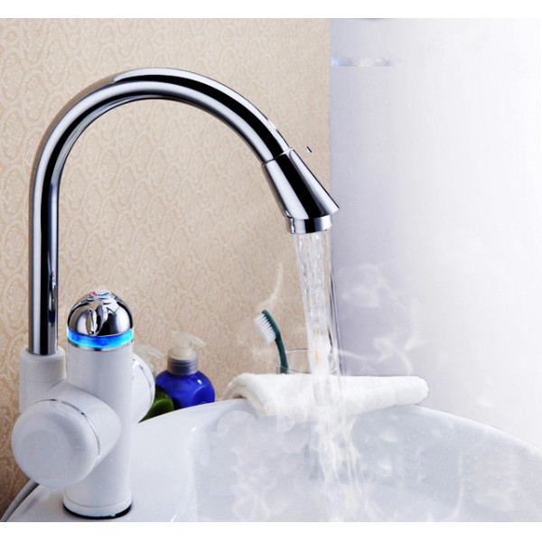 Смеситель для кухни Potato с высоким изливом и электронагревом (P0055)