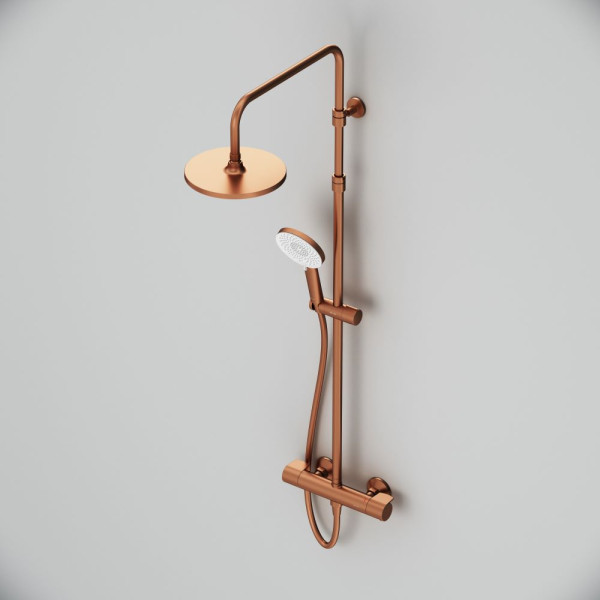 Душевая система AM.PM X-Joy с душевым набором розовое золото (F0785A444)