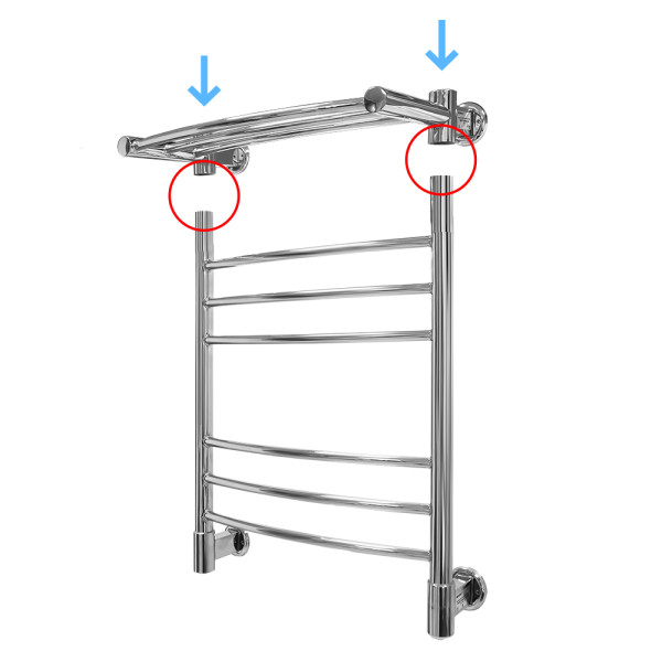 Полка для полотенцесушителя электрического Energy Modus2 500 хром
