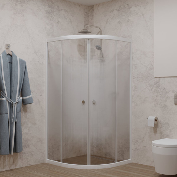 Душевой уголок Triton Лайт 100x100 стекло прозрачное, профиль белый (DK216_1)