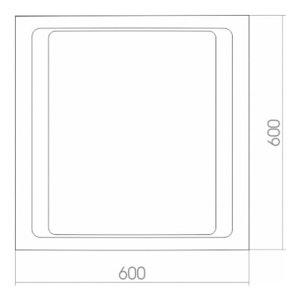 Зеркало с подсветкой Silver Mirrors Орион 600х600 (ФР-00000705)