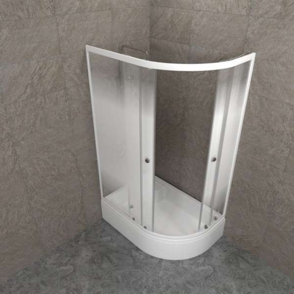 Душевое ограждение Triton Коралл 120x80 левосторонняя стекло матовое, профиль белый (DK391) Душевое ограждение Triton Коралл 120x80 левосторонняя стекло матовое, профиль белый (DK391)