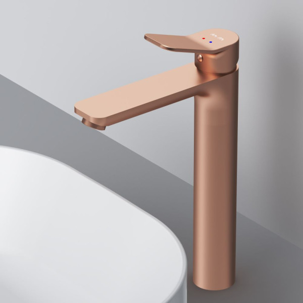 Смеситель для раковины AM.PM X-Joy розовое золото (F85A92044)