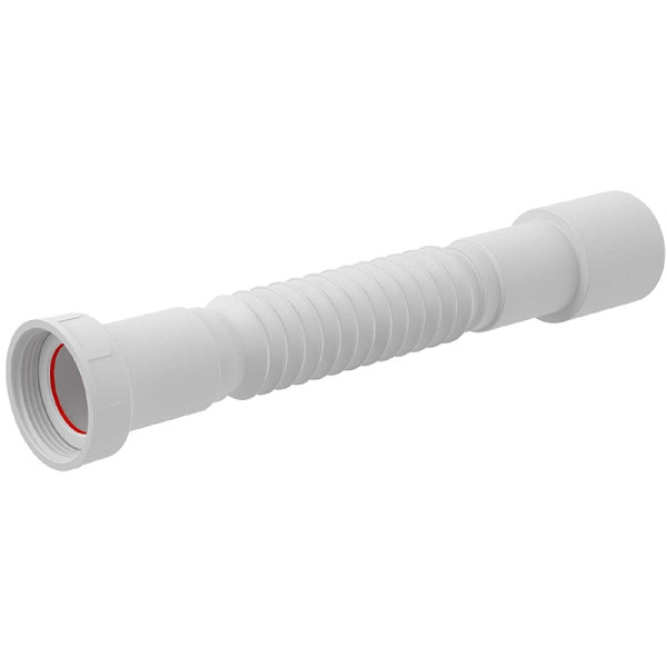 Отвод гофрированный переходной Alcaplast 1 1/2"(6/4") х 40/50 пластмасса белый (A770)