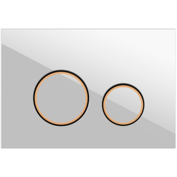 Клавиша смывная Сersanit Twins для LINK PRO/VECTOR/LINK/HI-TEC пластик белый матовый (63535)