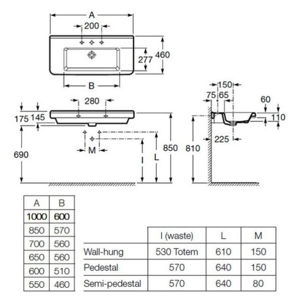 Раковина подвесная Roca Dama-N 70х46 (327782000) Раковина подвесная Roca Dama-N 70х46 (327782000)
