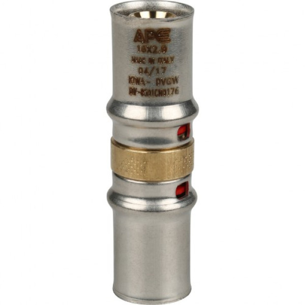 Соединение прямое 16*16 Stout (пресс, латунь) SFP-0003-001616