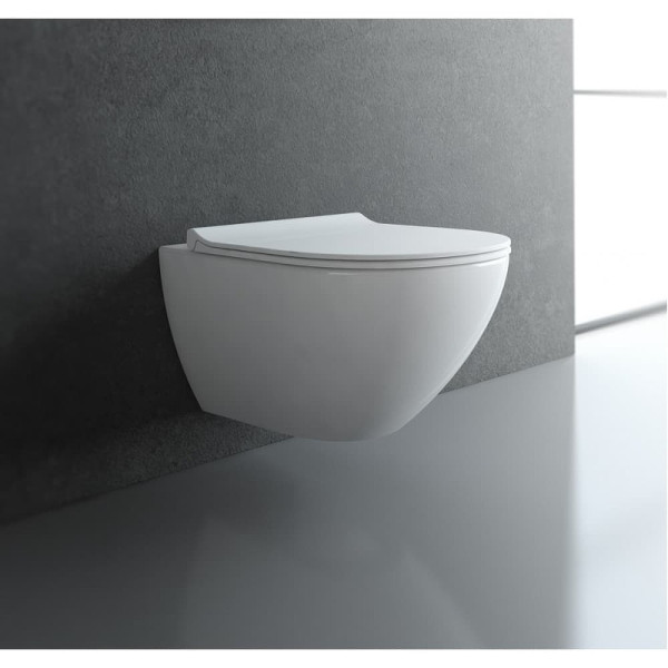 Комплект инсталляция с унитазом Berges Novum c с кнопкой R5 SoftTouch черная, унитаз PUMA Rimless, сиденье Toma Slim SO (043268)