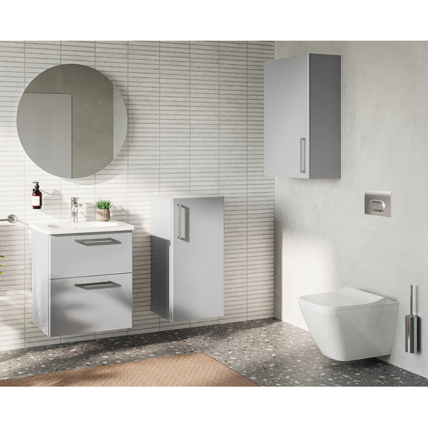 Комплект инсталляция Vitra c унитазом Integra Square, с сидением, клавишей (9856B003-7206) глянцевый хром