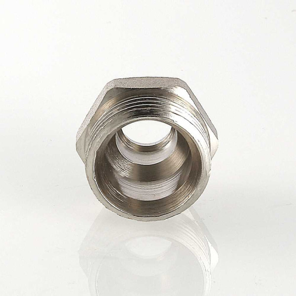 Ниппель переходной 1/2"х3/4"(18) (евроконус) Valtec (никель) (VTr.580.NE.040E) Ниппель переходной 1/2"х3/4"(18) (евроконус) Valtec (никель) (VTr.580.NE.040E)
