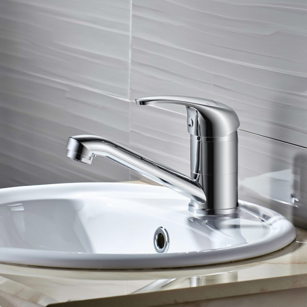 Смеситель для раковины Wesnaart Prof с поворотным изливом хром (PRO18-220) Смеситель для раковины Wesnaart Prof с поворотным изливом хром (PRO18-220)