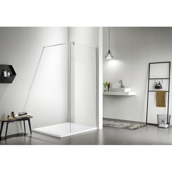 Душевое ограждение Azario Chicago 90x195 стекло прозрачное, профиль хром (AZ-NAR6310 90)