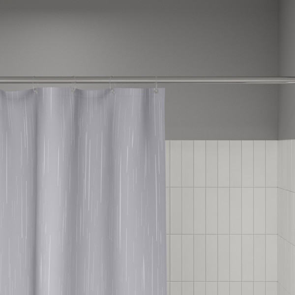 Шторка для ванн текстильная Iddis Base 240x200 серая (BD02P24i11)