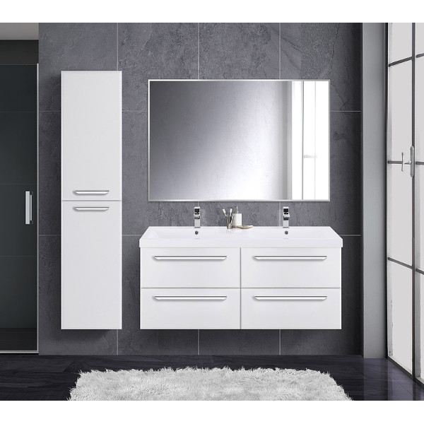 Тумба подвесная Cezares Eco 120x50 Bianco Lucido (ECO-120-4C-SO-2-BL)