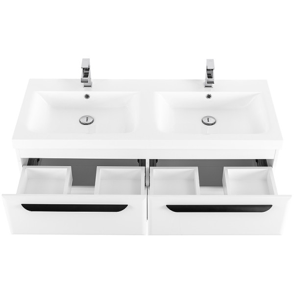 Тумба подвесная Cezares Eco 120x50 Bianco Lucido (ECO-120-4C-SO-2-BL)