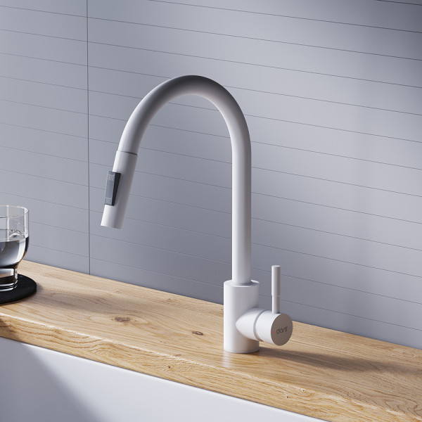 Смеситель для кухни Dorff Logic белый (D3007533) Смеситель для кухни Dorff Logic белый (D3007533)