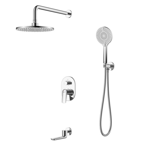 Смеситель для ванны и душа Lemark Verba встраиваемый хром (LM11422C)